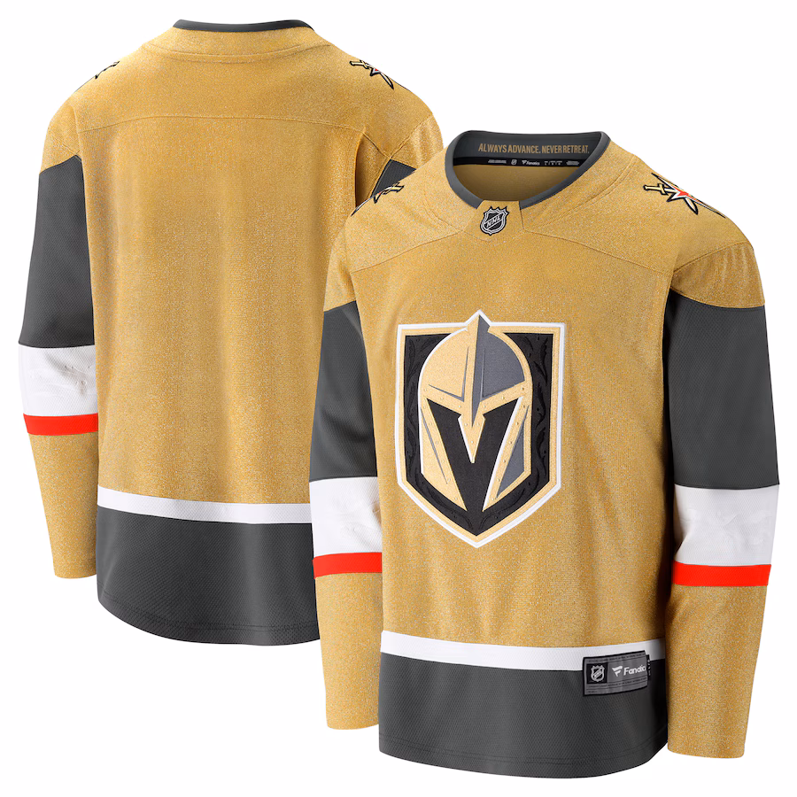 Men's Vegas Golden Knights Fanatics Gold 2020/21 Home Premier Breakaway Jersey