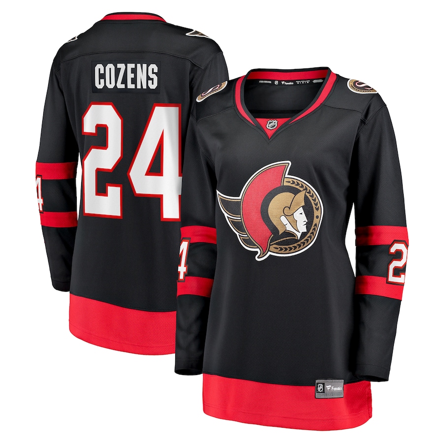 Women's Ottawa Senators Dylan Cozens Fanatics Black Home Breakaway Player Jersey