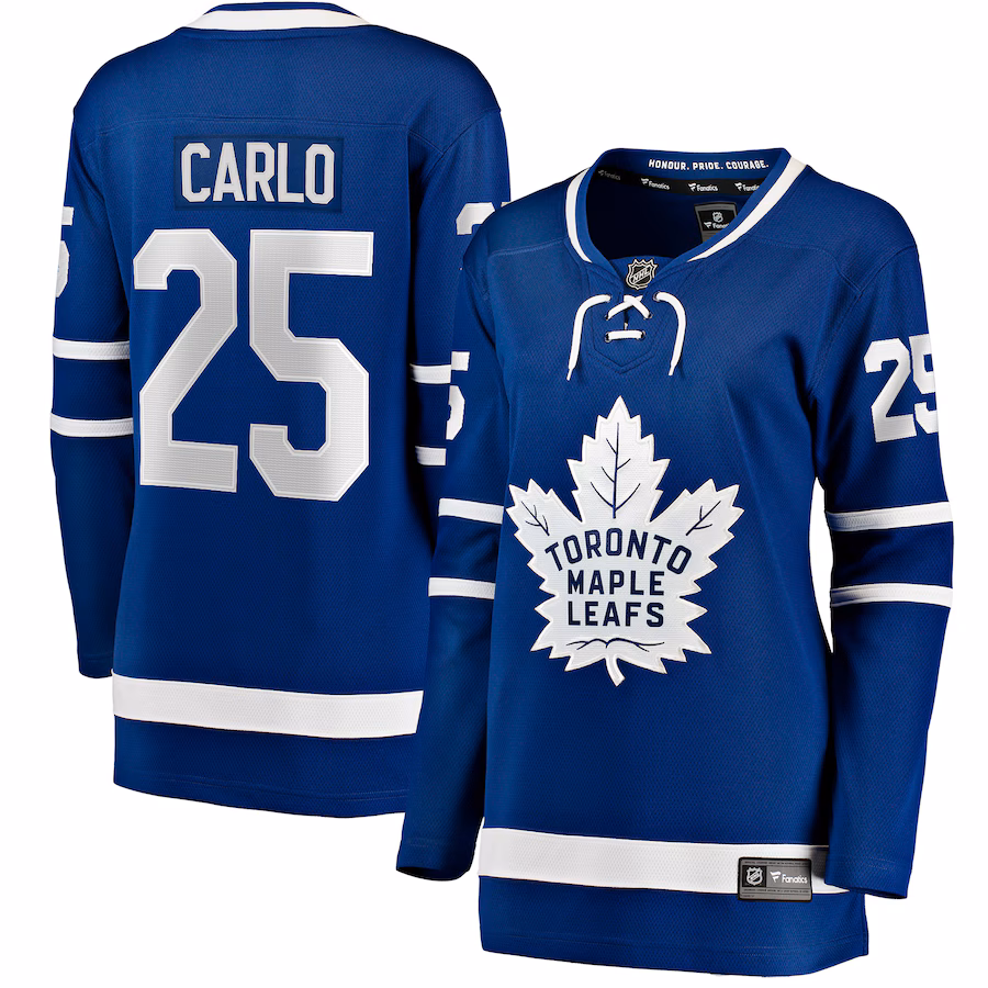 Women's Toronto Maple Leafs Brandon Carlo Fanatics Blue Home Breakaway Player Jersey