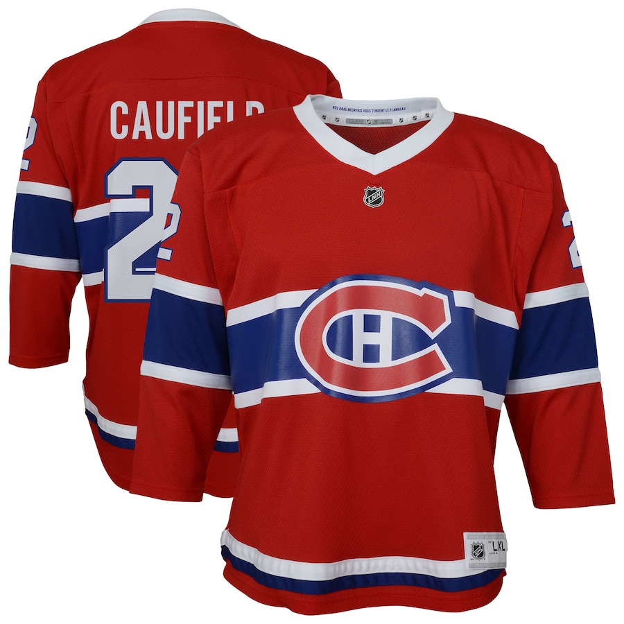 Youth Montreal Canadiens Cole Caufield Red Home Replica Player Jersey