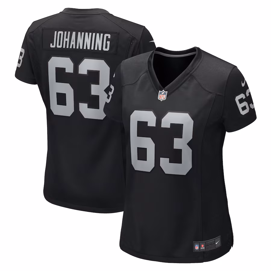 Women's Las Vegas Raiders Jake Johanning Nike Black Game Jersey