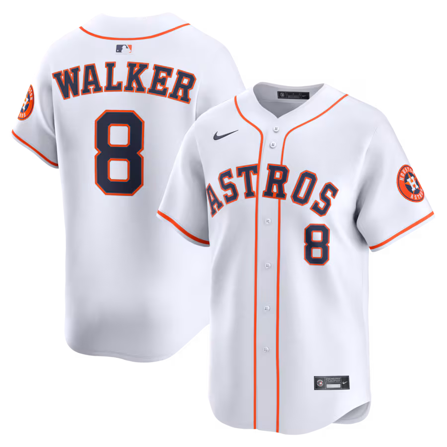 Men's Houston Astros Christian Walker Nike White Home Limited Player Jersey
