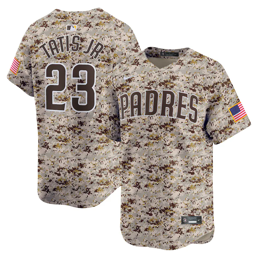 Men's San Diego Padres Fernando Tatis Jr. Nike Camo 2nd Alternate Limited Player Jersey