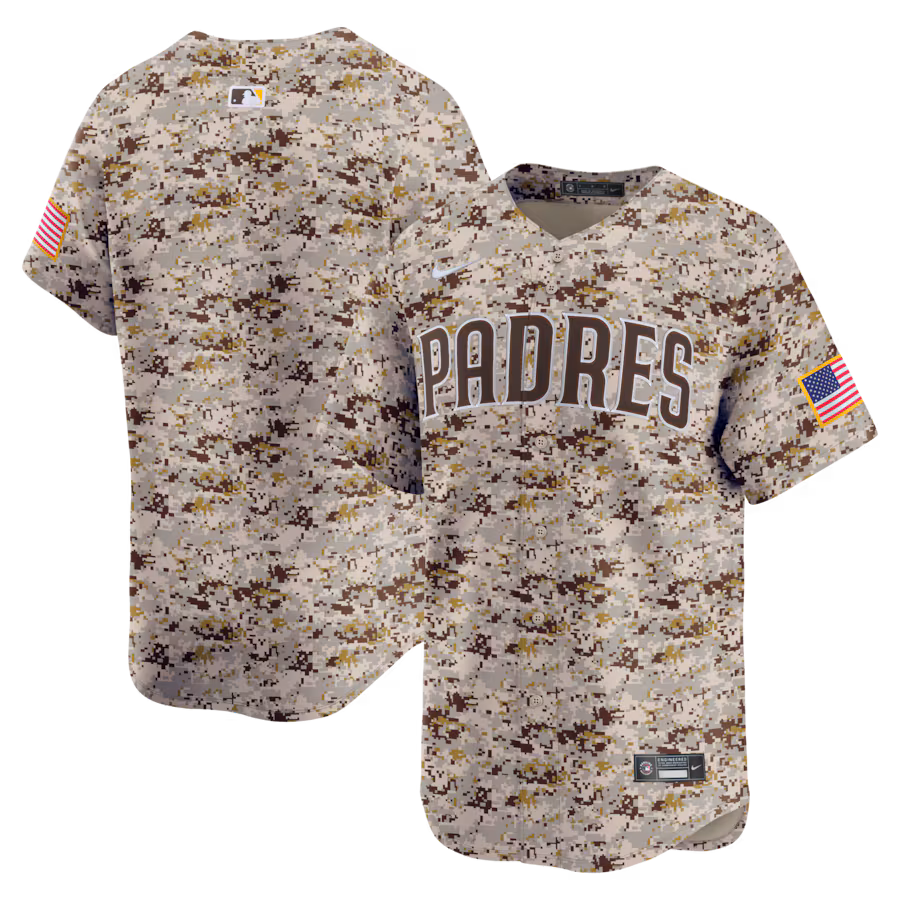 Men's San Diego Padres Nike Camo Alternate Limited Jersey