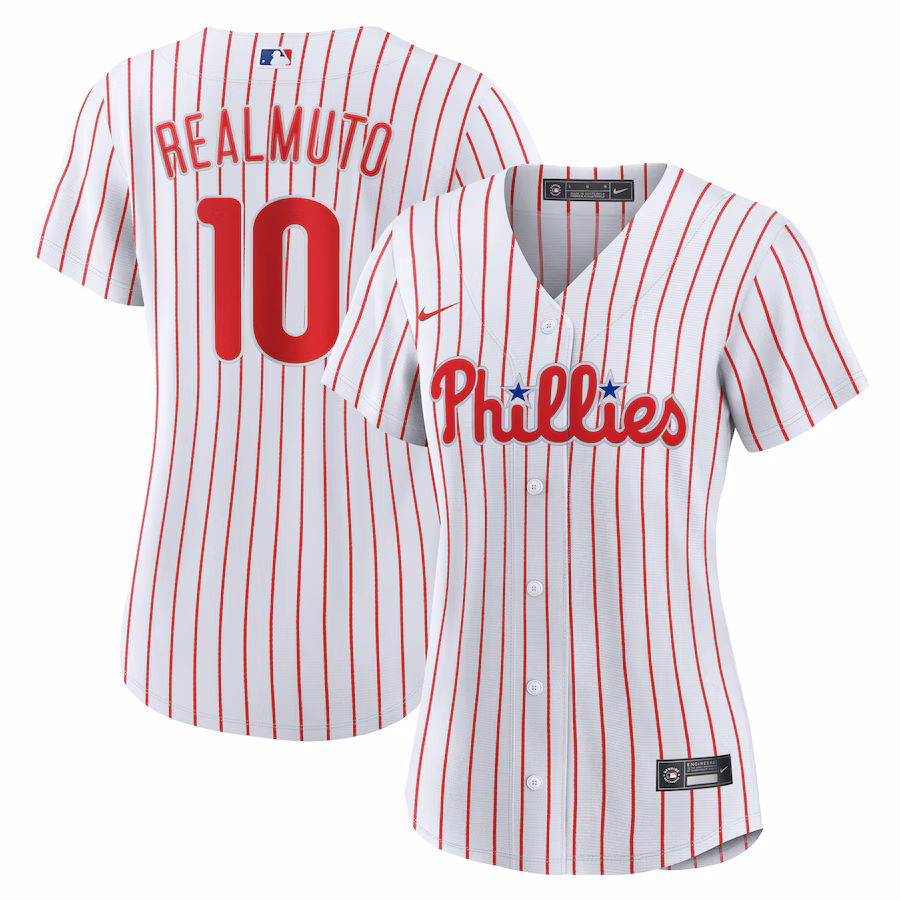 Women's Philadelphia Phillies J.T. Realmuto Nike White Home Replica Jersey