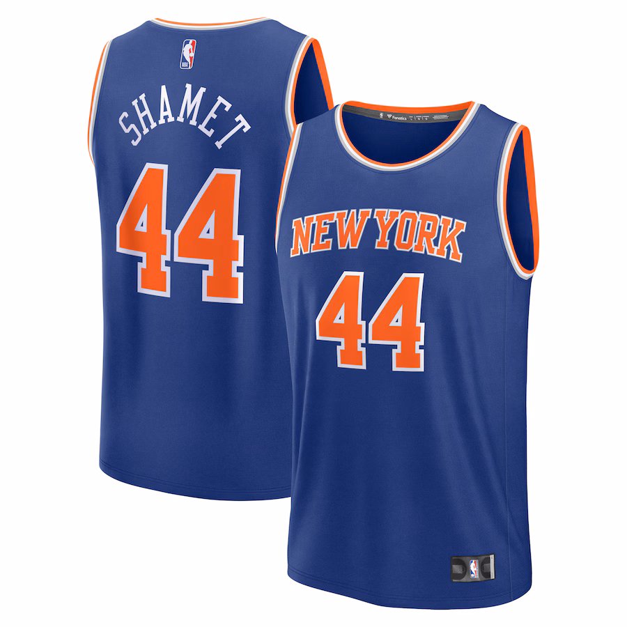 Men's New York Knicks Landry Shamet Fanatics Blue Fast Break Replica Player Jersey - Icon Edition