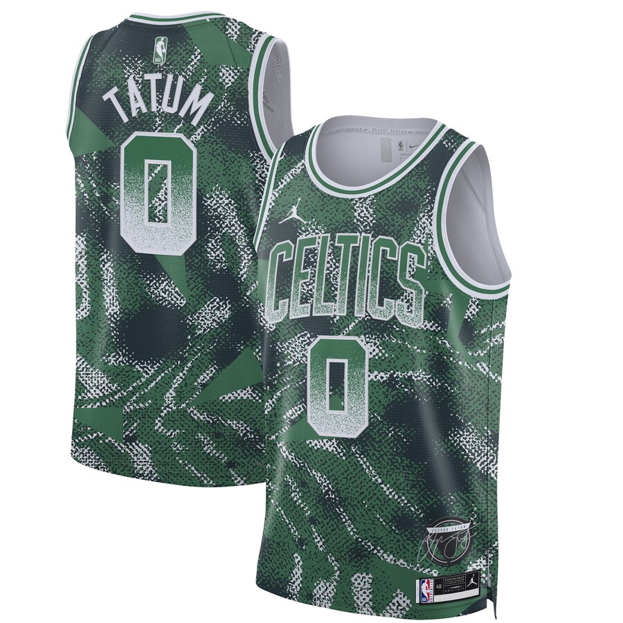 Unisex Boston Celtics Jayson Tatum Nike Green 2025 Select Series Swingman Player Jersey
