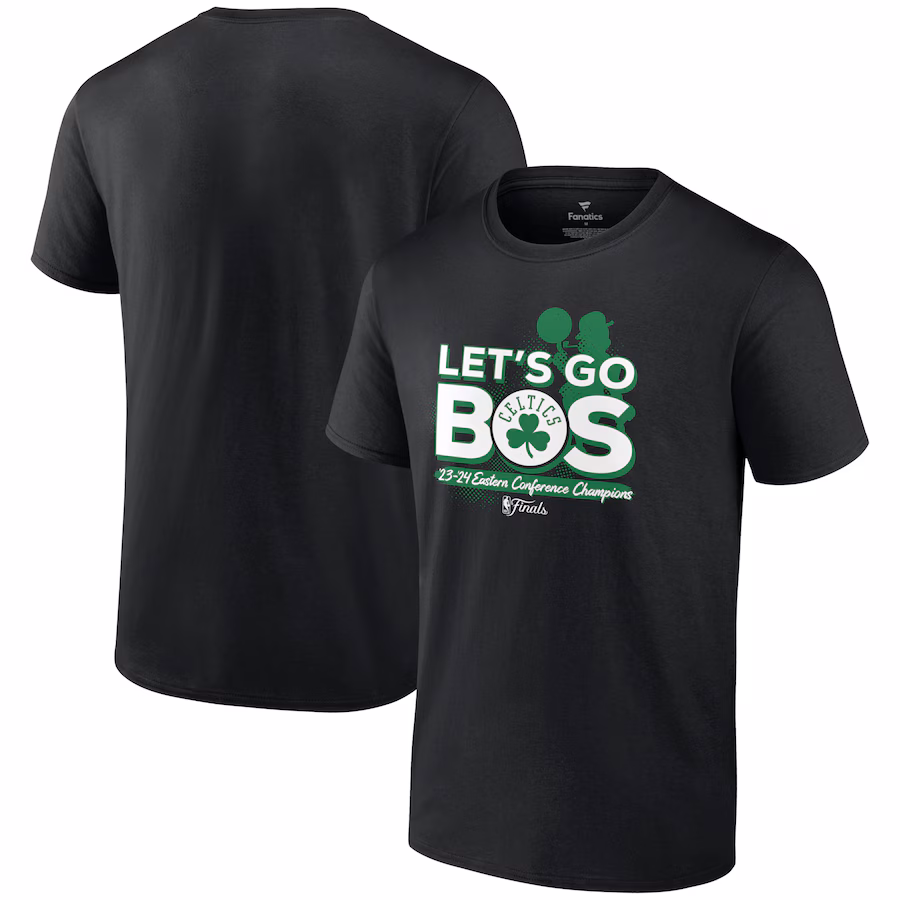 Men's Boston Celtics Fanatics Black 2024 Eastern Conference Champions Layup Drill T-Shirt