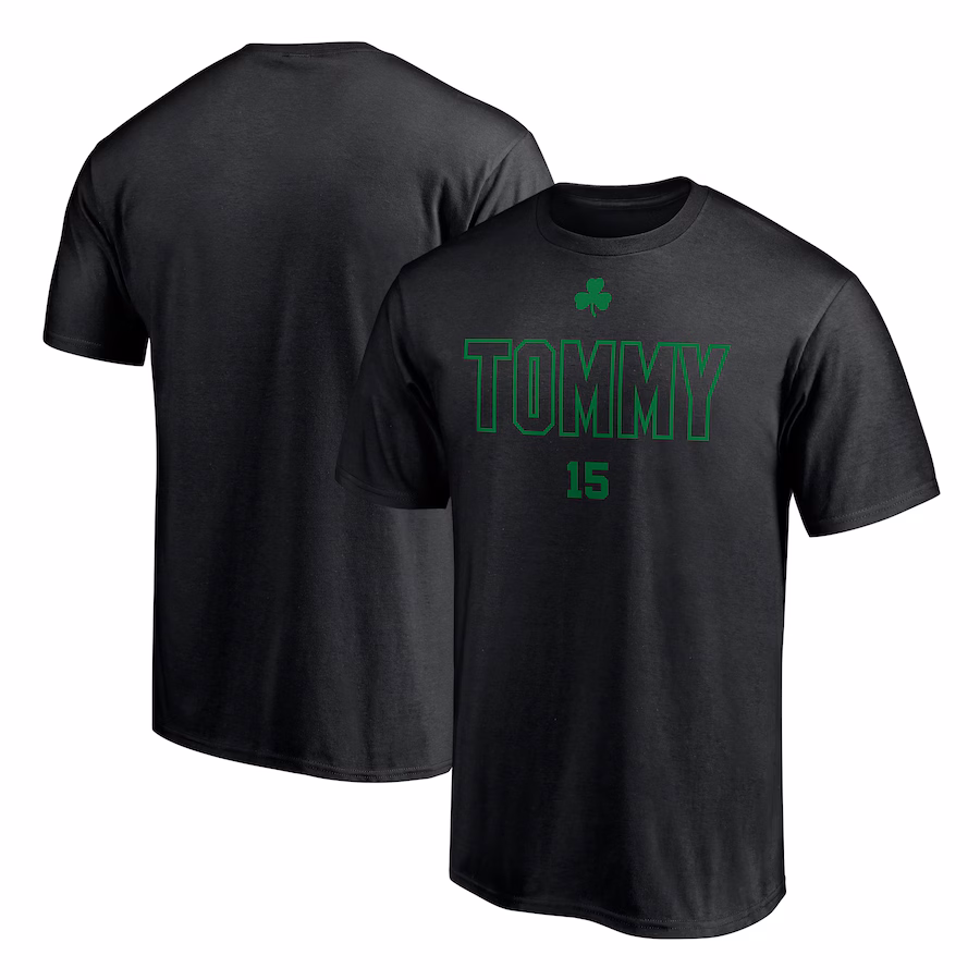 Men's Boston Celtics Tom Heinsohn Black T-Shirt