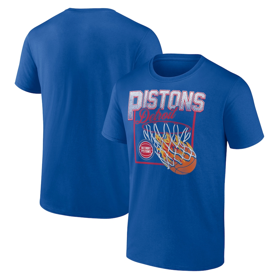 Men's Detroit Pistons Blue Alley Oop T-Shirt