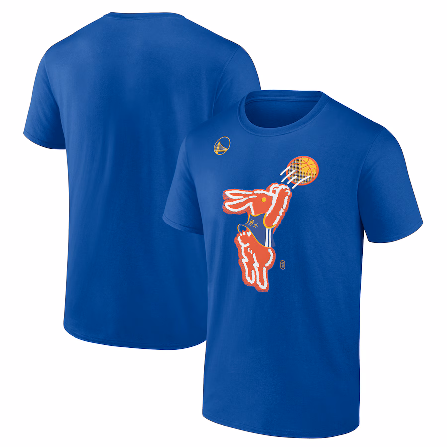 Men's Golden State Warriors  Royal Lunar New Year T-Shirt
