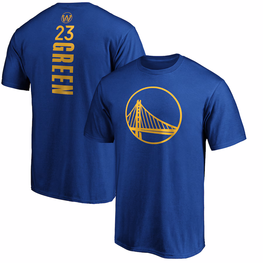 Men's Golden State Warriors Draymond Green Royal Playmaker Name & Number T-Shirt