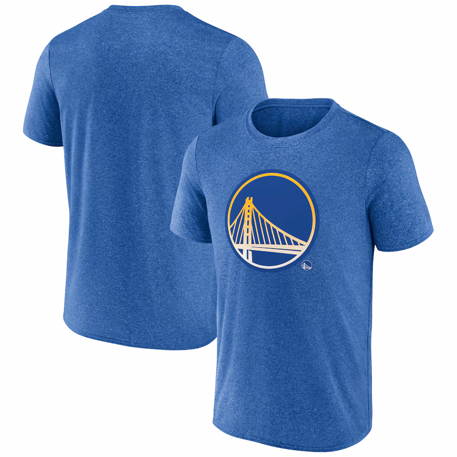 Men's Golden State Warriors Fanatics Heather Royal Iconic Overtime T-Shirt