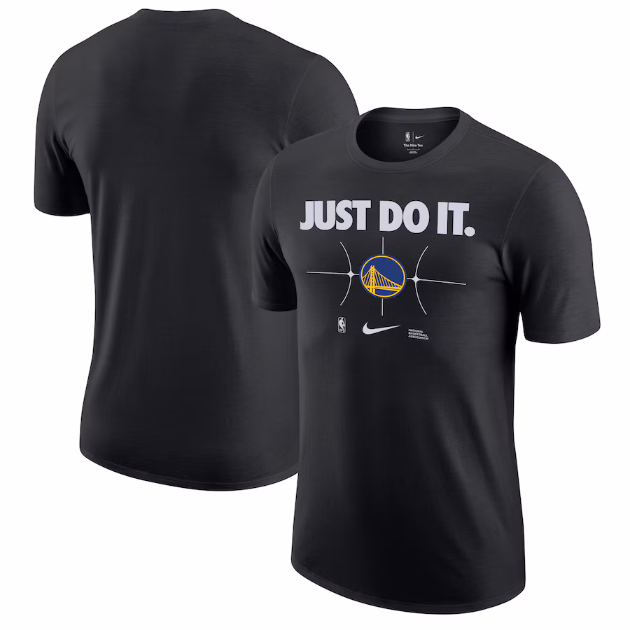 Men's Golden State Warriors Nike Black Just Do It T-Shirt