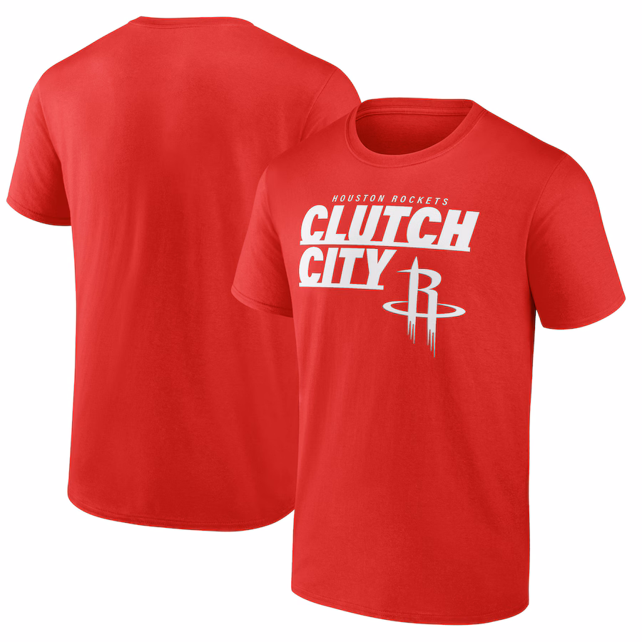 Men's Houston Rockets Red Half Court Offense T-Shirt