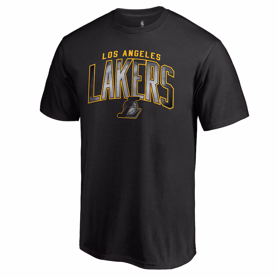 Men's Los Angeles Lakers Black Arch Smoke T-Shirt