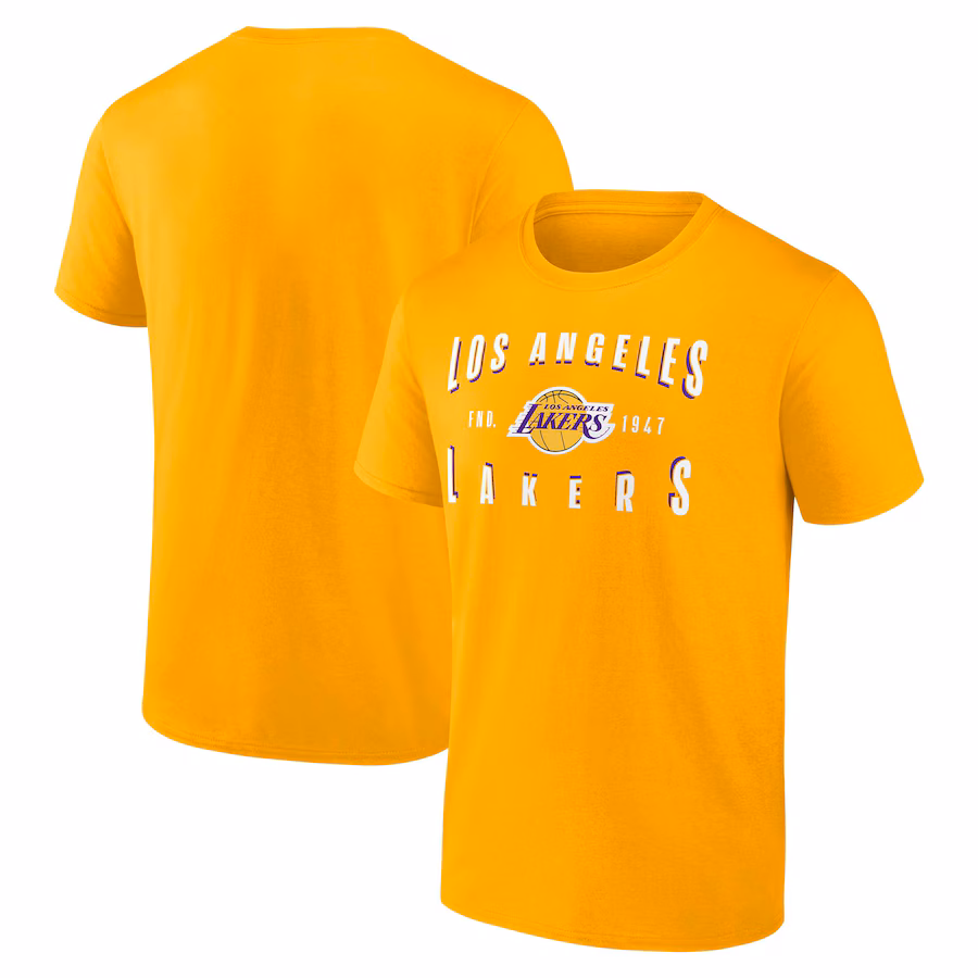 Men's Los Angeles Lakers Fanatics Gold Competition T-Shirt
