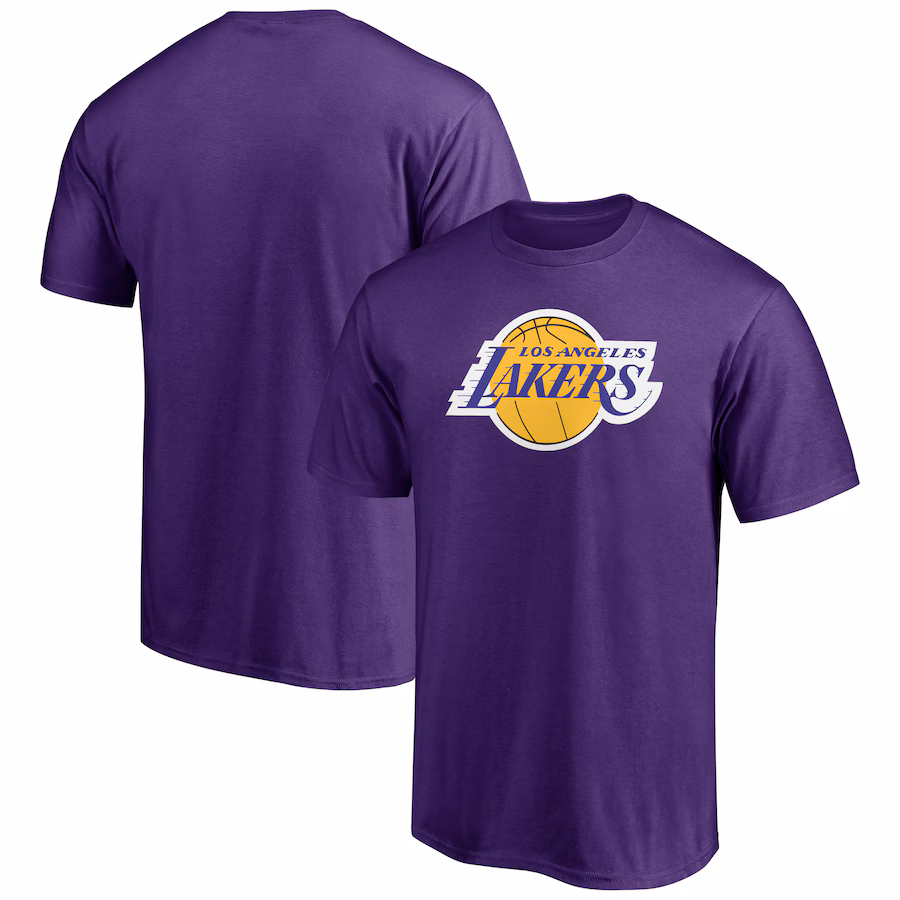 Men's Los Angeles Lakers Purple Primary Logo T-Shirt