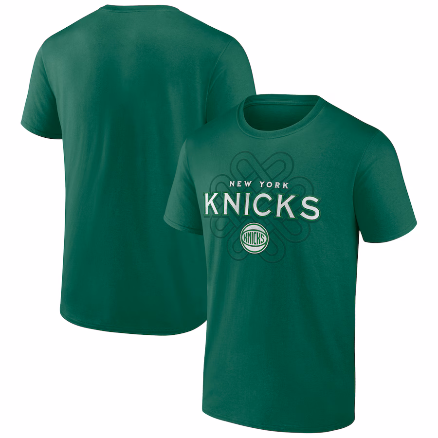 Men's New York Knicks Green Celtic Knot T-Shirt