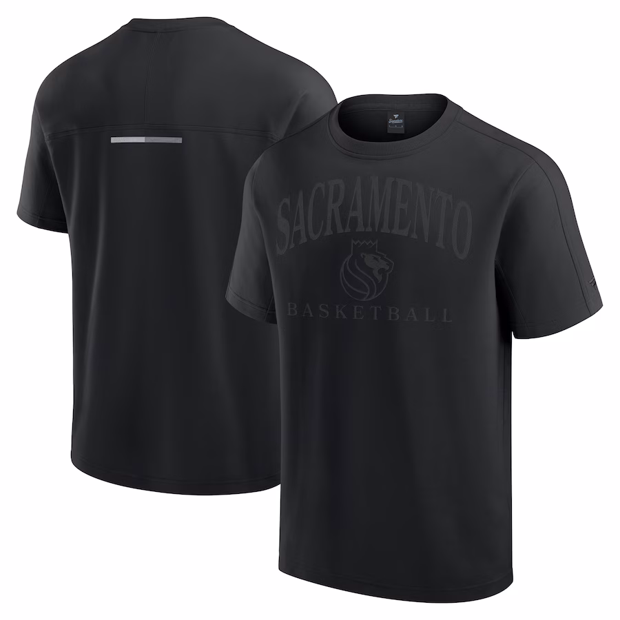 Men's Sacramento Kings Fanatics Black Elements Flex Tri-Blend T-Shirt