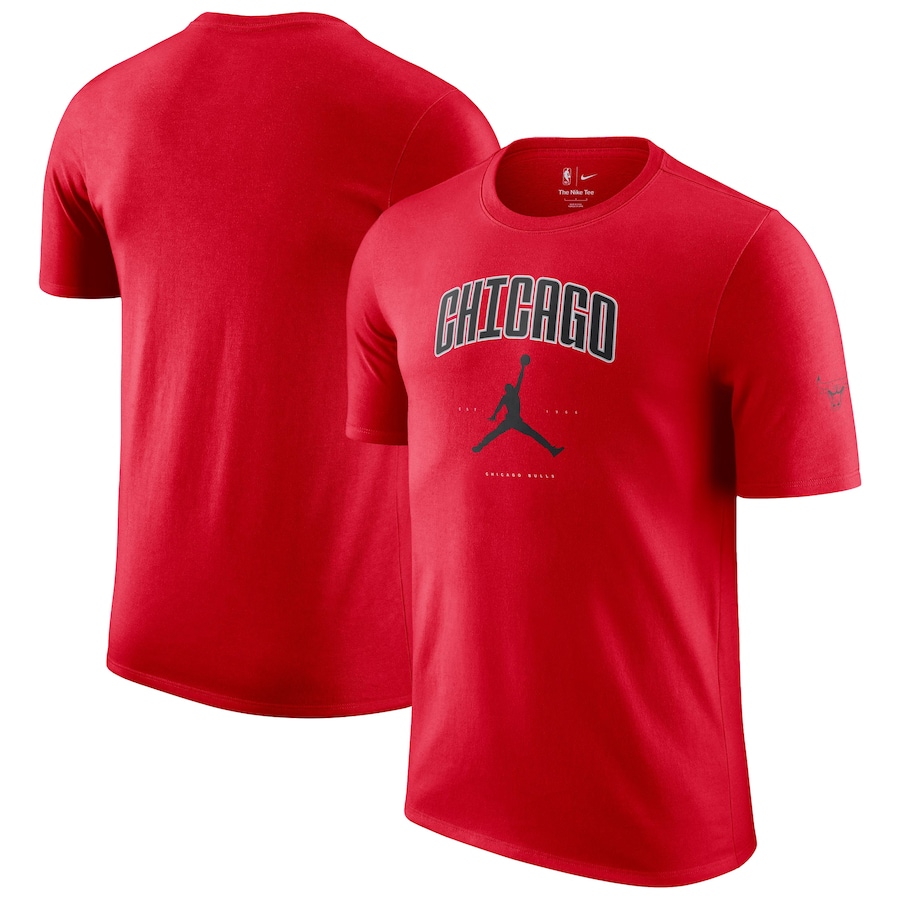 Unisex Chicago Bulls Jordan Brand Red Essential Cities T-Shirt