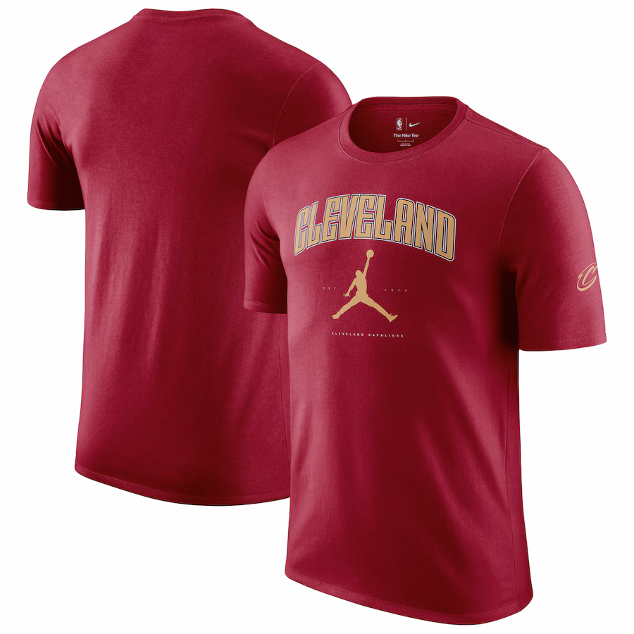 Unisex Cleveland Cavaliers Jordan Brand Wine Essential Cities T-Shirt