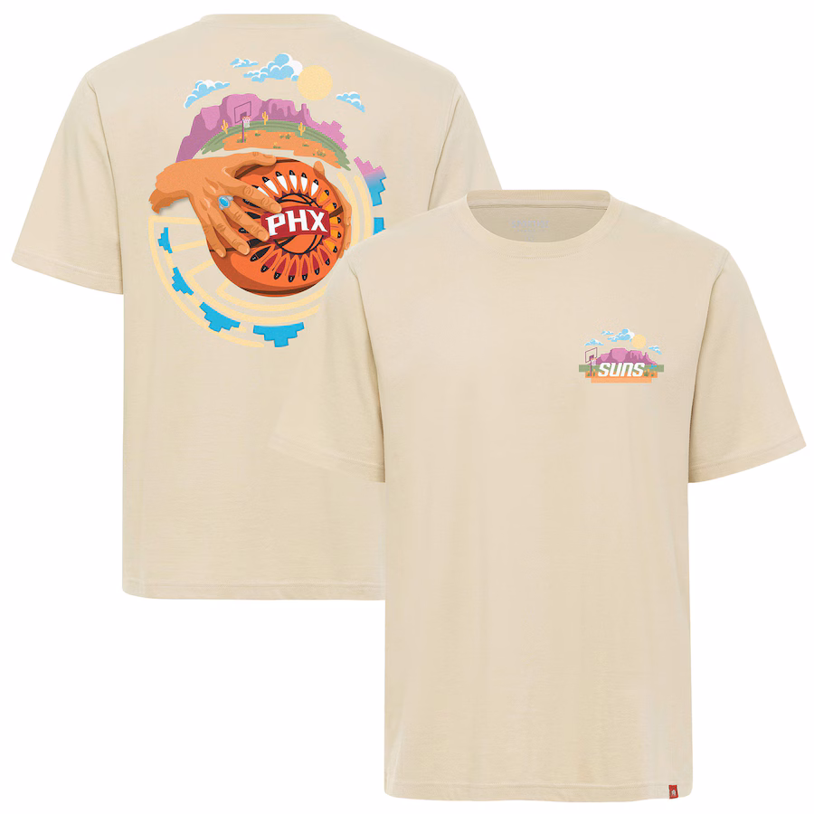 Unisex Phoenix Suns  Sportiqe Cream The Land Artist Series Duke Premium T-Shirt
