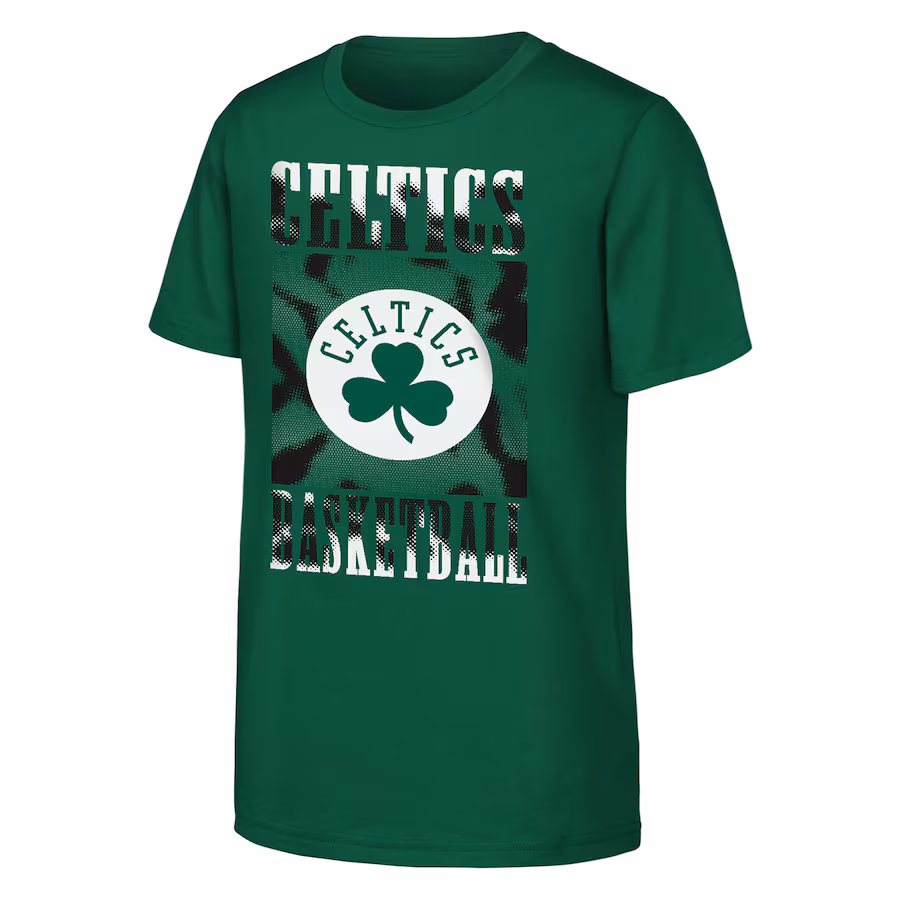 Youth Boston Celtics  Kelly Green Garage Hero T-Shirt