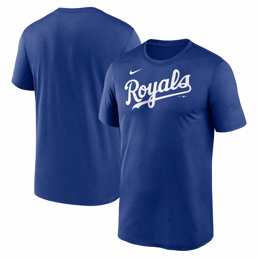Men's Kansas City Royals Nike Royal Legend Fuse Wordmark T-Shirt