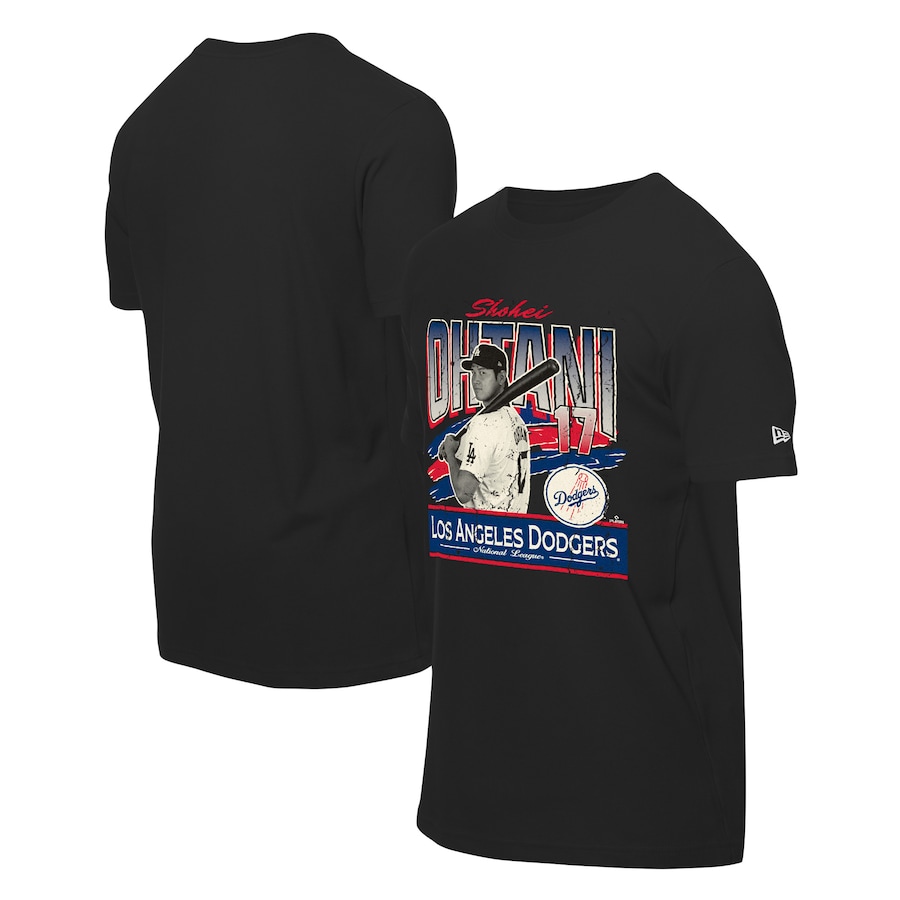 Men's Los Angeles Dodgers Shohei Ohtani New Era Black Batter Up T-Shirt