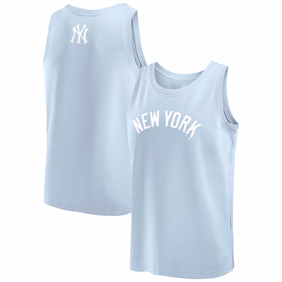 Men's New York Yankees Fanatics Light Blue Elements Tank Top