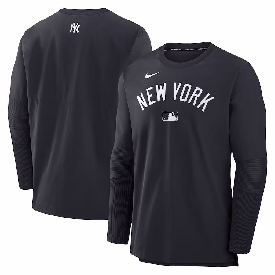 Men's New York Yankees Nike Navy/Navy Authentic Collection Player Lightweight Performance Long Sleeve Top