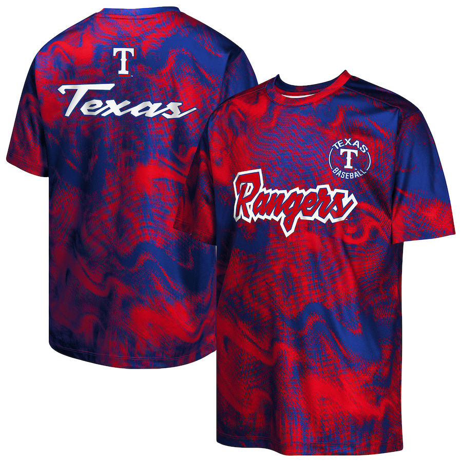 Youth Texas Rangers Royal/Red Pinch Hitter T-Shirt