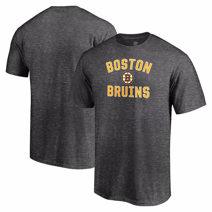 Men's Boston Bruins Charcoal Victory Arch T-Shirt