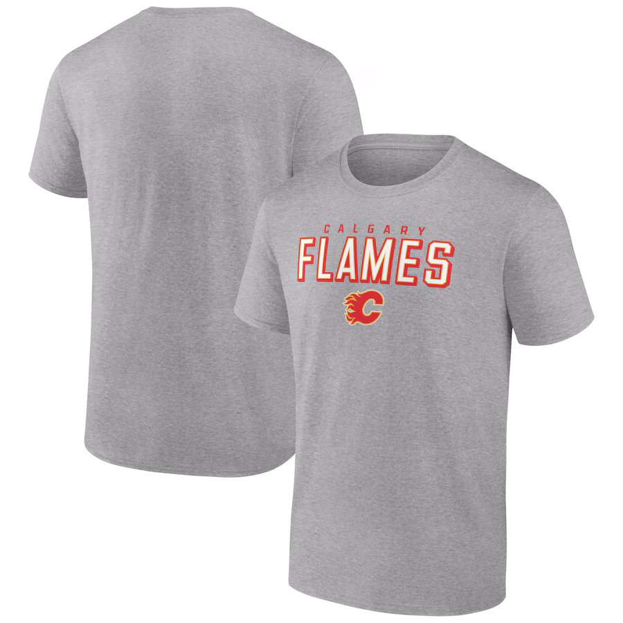Men's Calgary Flames Heathered Gray Swagger T-Shirt