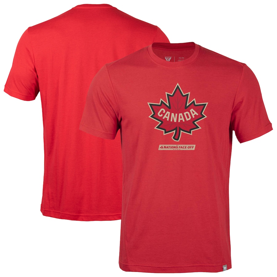 Men's Canada Levelwear Red 2025 4 Nations Face-Off Thrive Tri-Blend T-Shirt