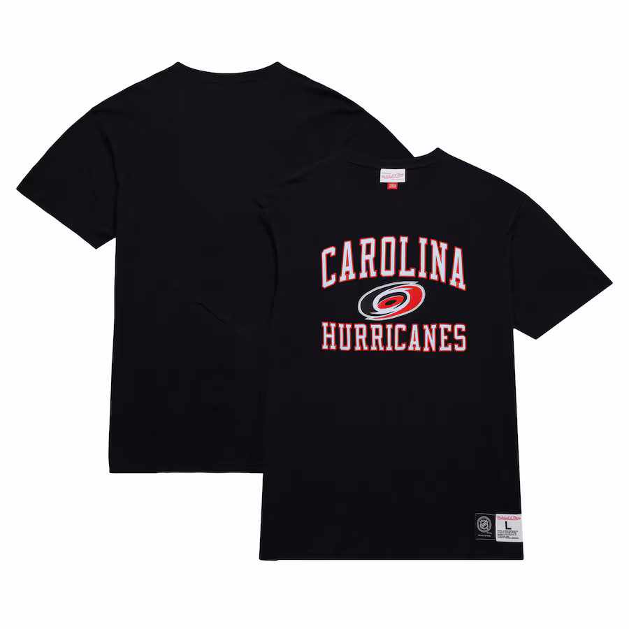 Men's Carolina Hurricanes Mitchell & Ness Black Legendary Slub T-Shirt