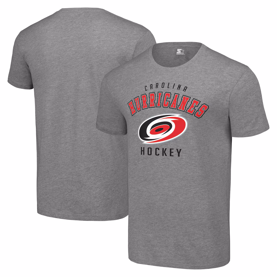 Men's Carolina Hurricanes Starter Heather Gray Logo T-Shirt