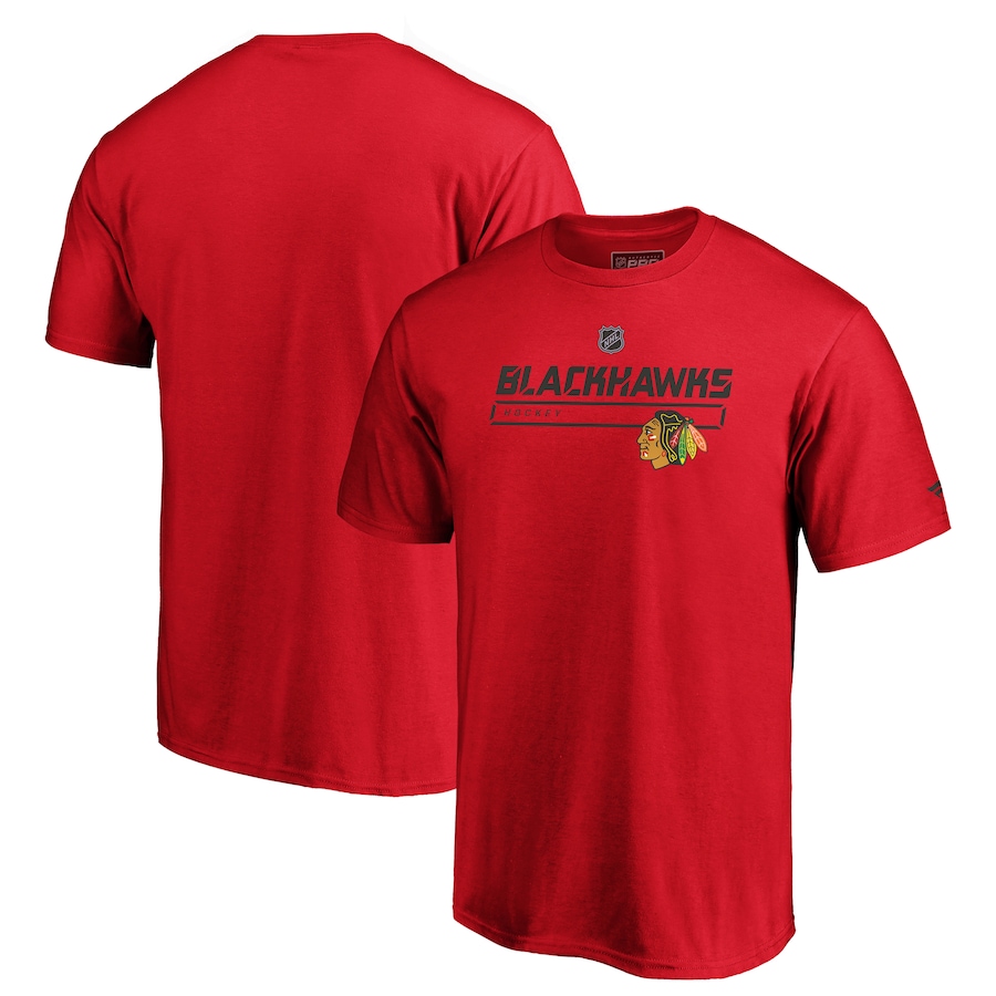 Men's Chicago Blackhawks Fanatics Red Authentic Pro Prime T-Shirt