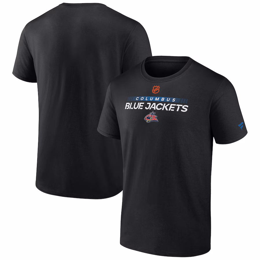 Men's Columbus Blue Jackets Fanatics Black Special Edition 2.0 Authentic Pro T-Shirt