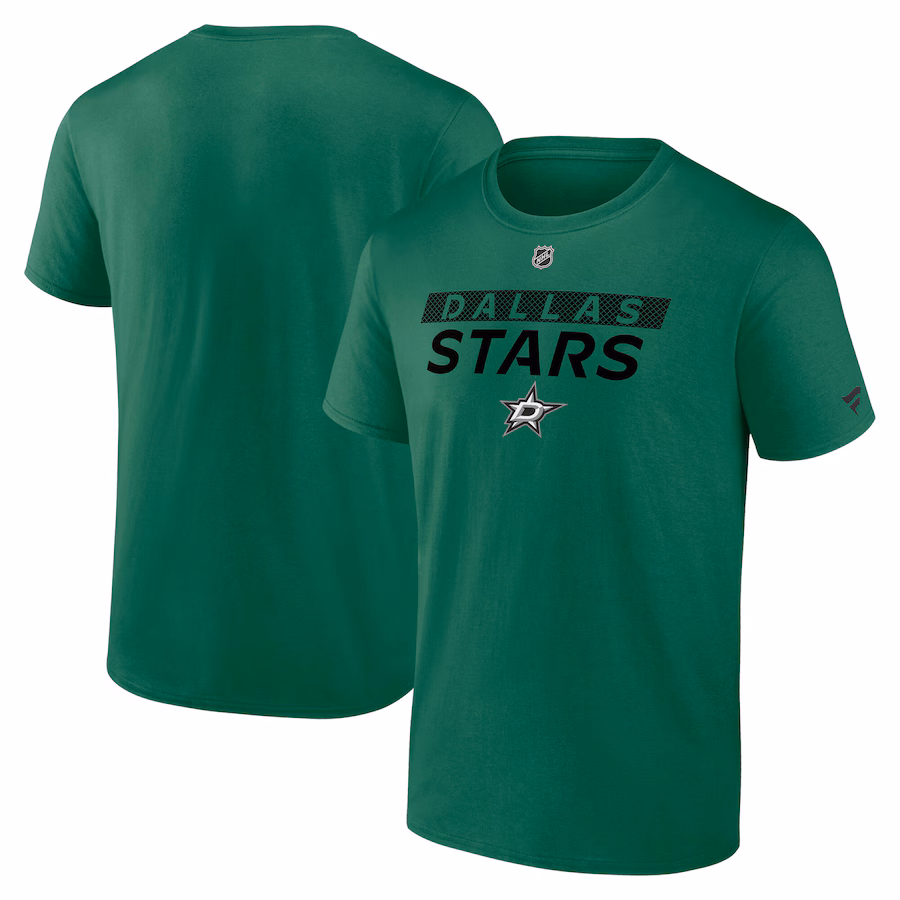 Men's Dallas Stars Fanatics Kelly Green Authentic Pro Core Primary T-Shirt