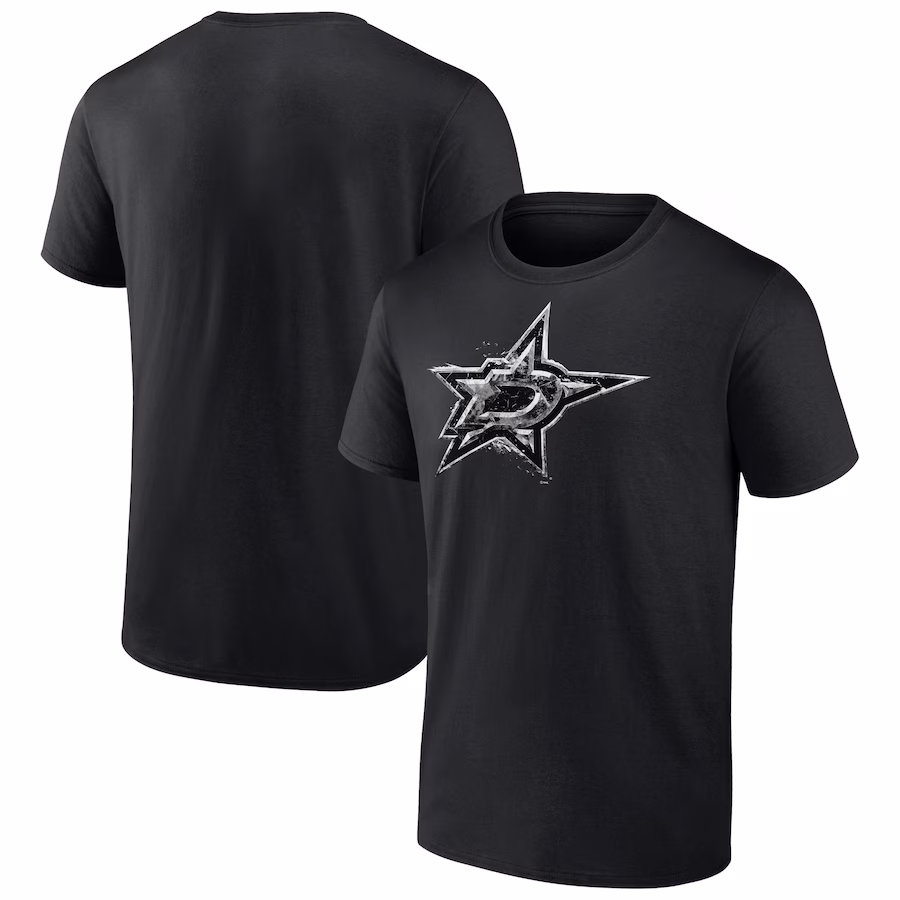 Men's Dallas Stars Fanatics Black Iced Out T-Shirt