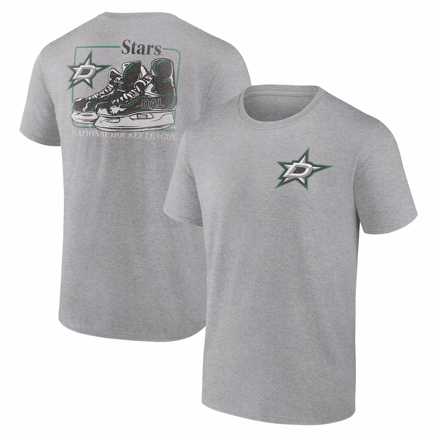 Men's Dallas Stars Heather Gray Glory Skates T-Shirt