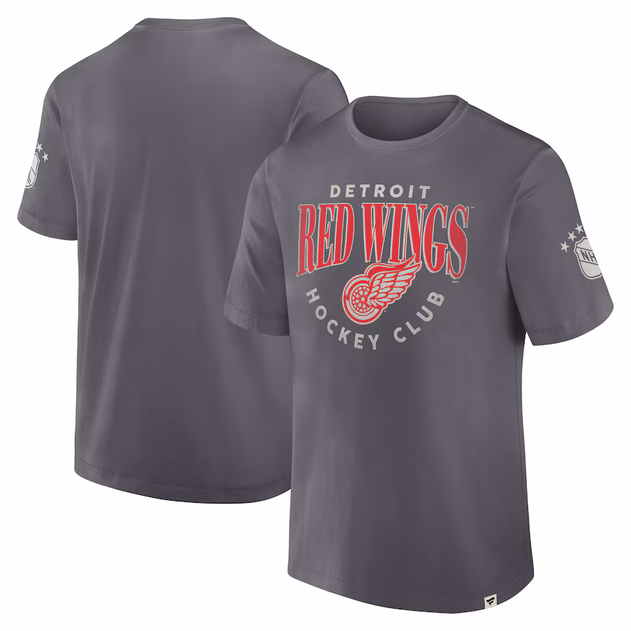 Men's Detroit Red Wings Fanatics Gray Decades Collection Made To Last T-Shirt