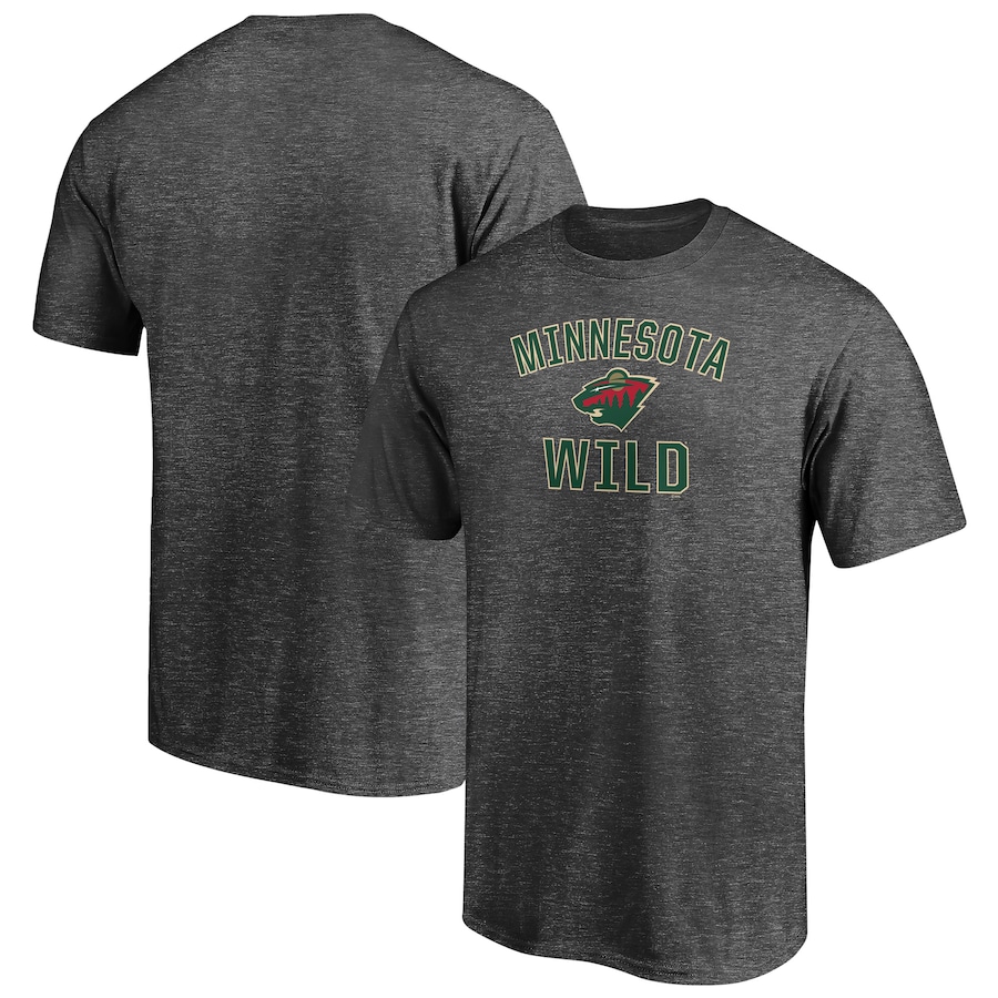 Men's Minnesota Wild Charcoal Victory Arch T-Shirt