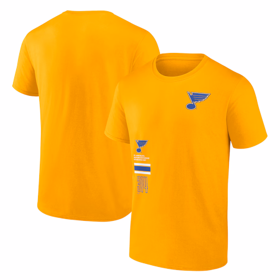 Men's St. Louis Blues Fanatics Gold Represent T-Shirt