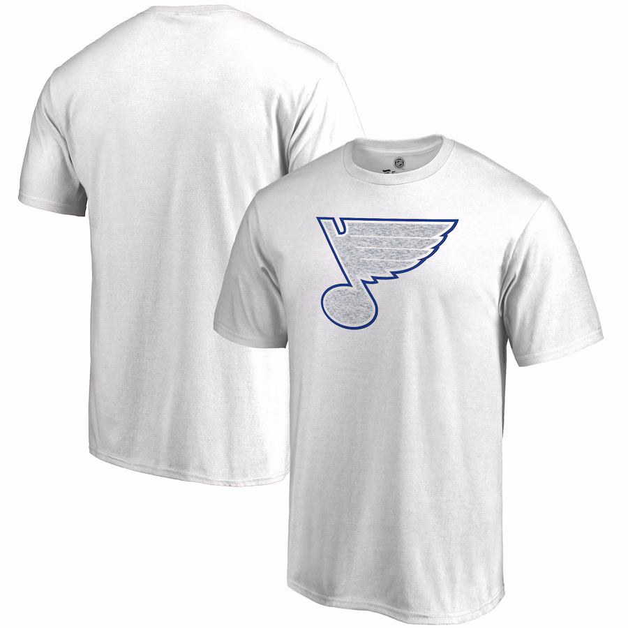 Men's St. Louis Blues White WhiteOut T-Shirt