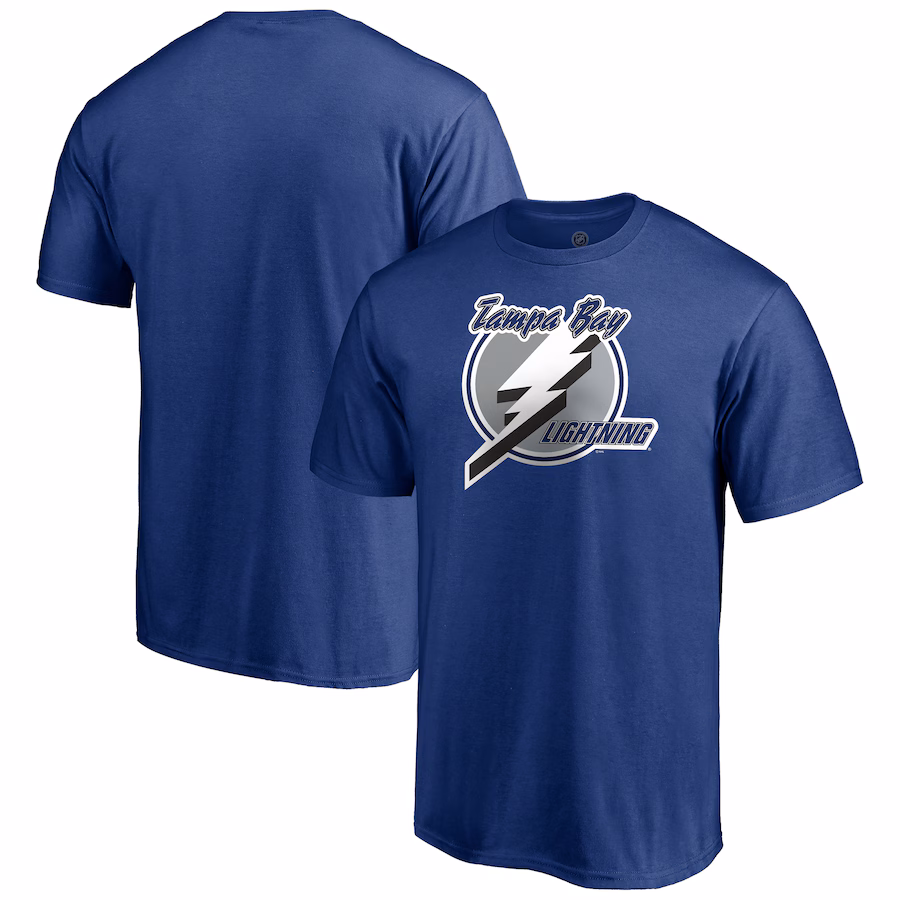 Men's Tampa Bay Lightning Blue Primary Logo T-Shirt
