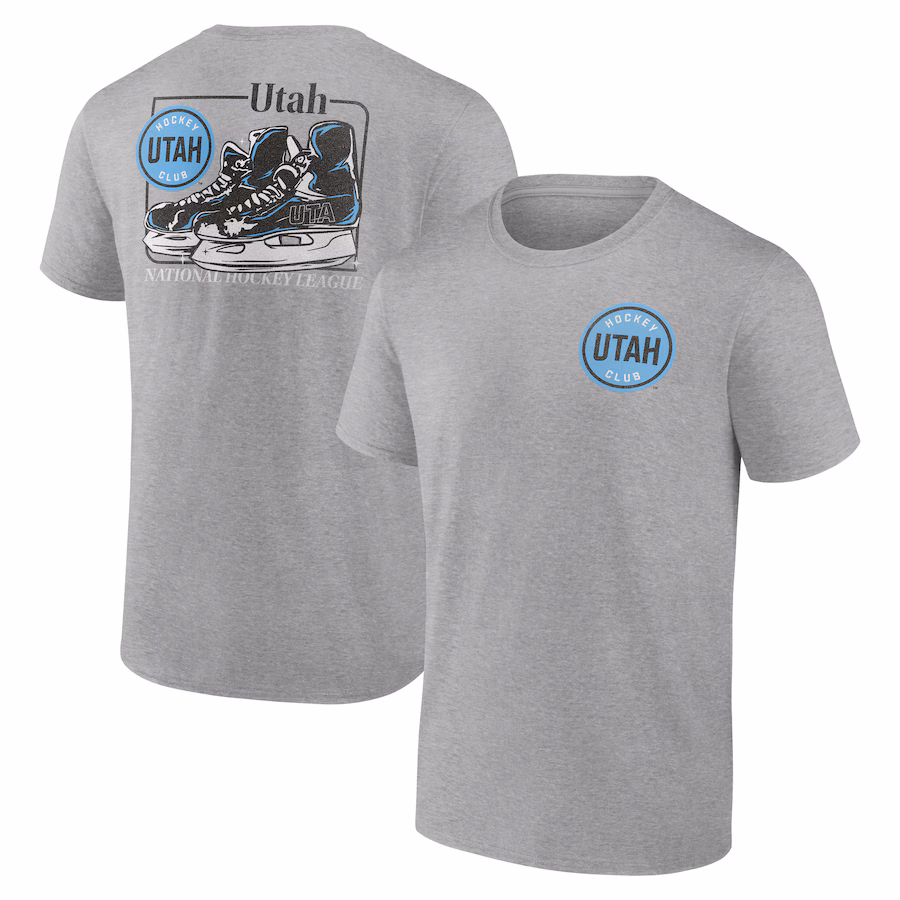 Men's Utah Hockey Club Heather Gray Glory Skates T-Shirt