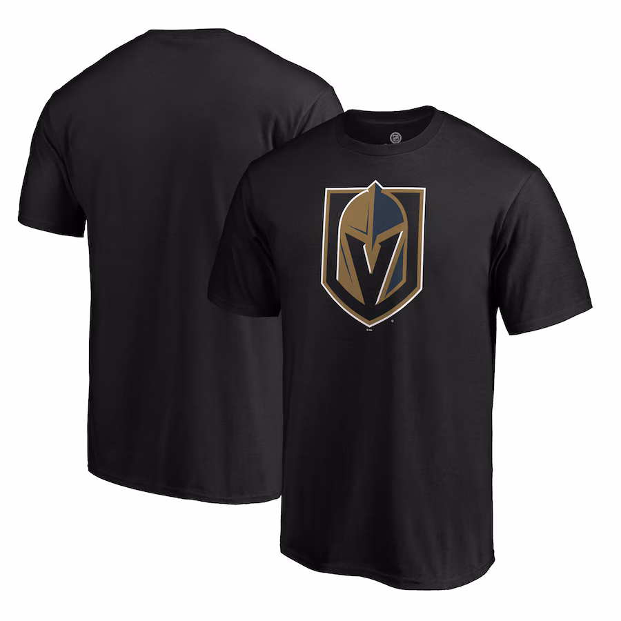 Men's Vegas Golden Knights Black Primary Logo T-Shirt